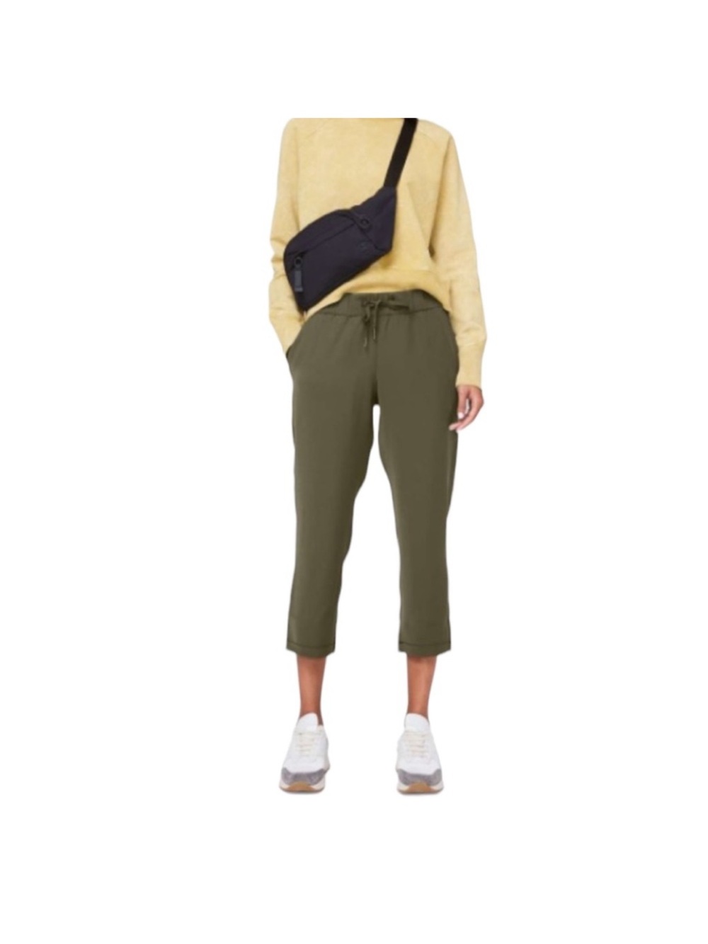 Lululemon Olive Green On the Fly Pants